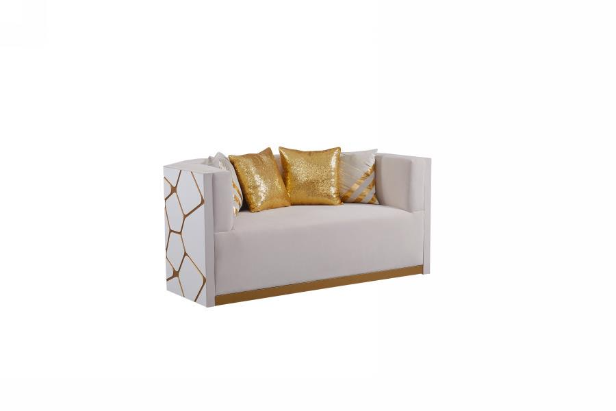 Noah White Sofa & Loveseat