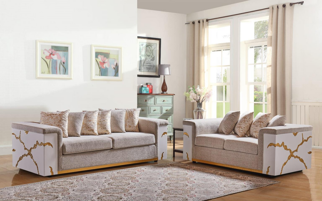 Benjamin Beige Sofa & Loveseat