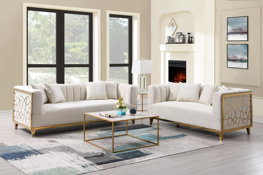 Versa Cream Sofa & Loveseat