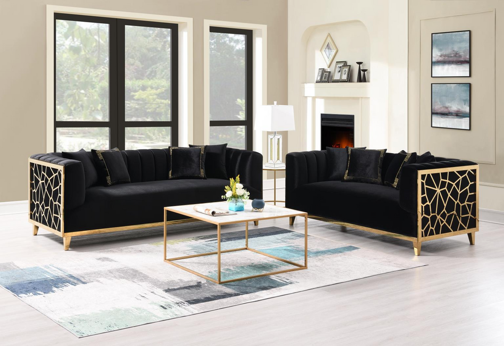 Versa Black Sofa & Loveseat