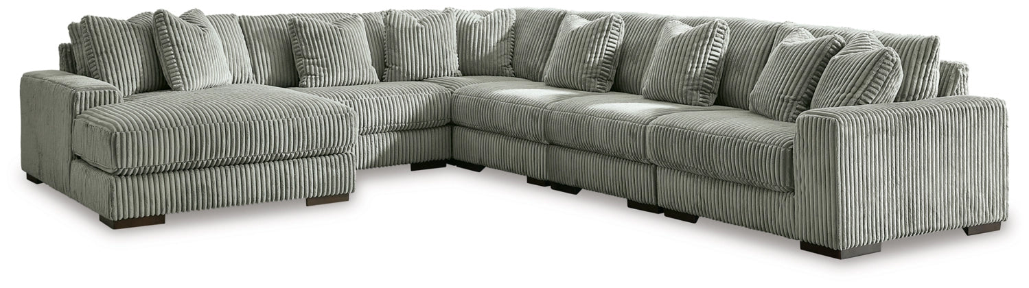 Lindyn Fog 6-Piece LAF Sectional with Chaise