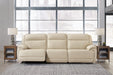 Double Deal Almond 3-Piece Power Reclining Sofa Sectional -  Ashley - Lara Furniture