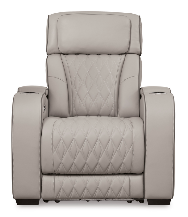 [EXCLUSIVE] Boyington Gray Power Reclining Living Room Set