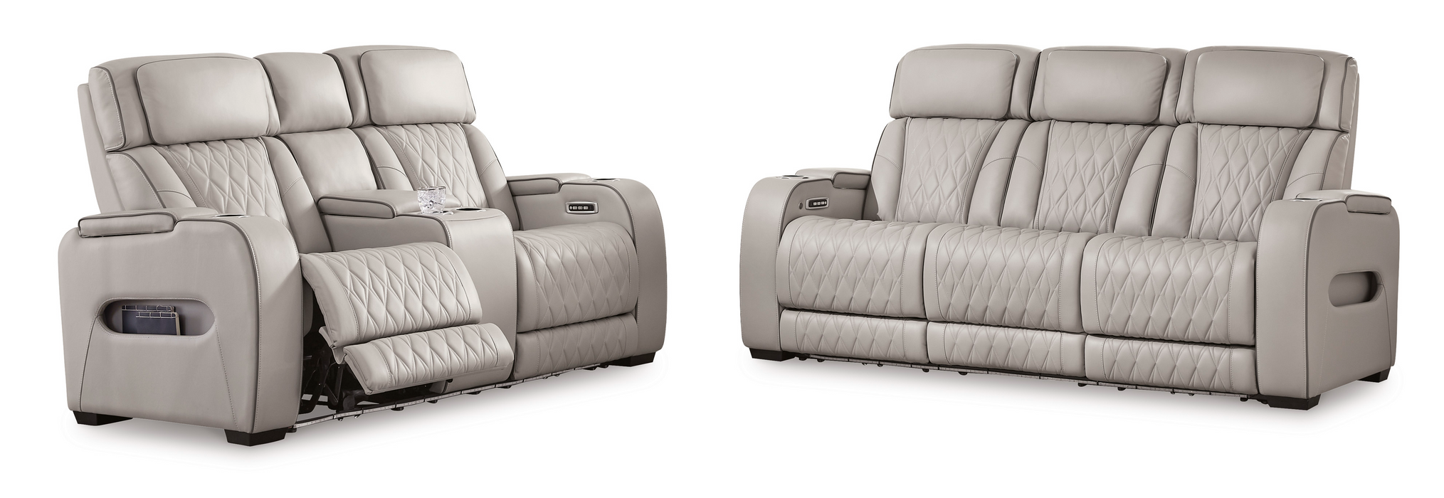 [EXCLUSIVE] Boyington Gray Power Reclining Living Room Set