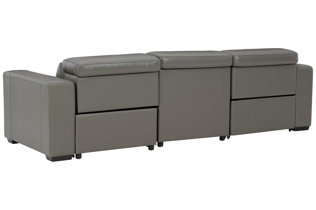 [EXCLUSIVE] Texline Gray 4-Piece Power Reclining Sofa