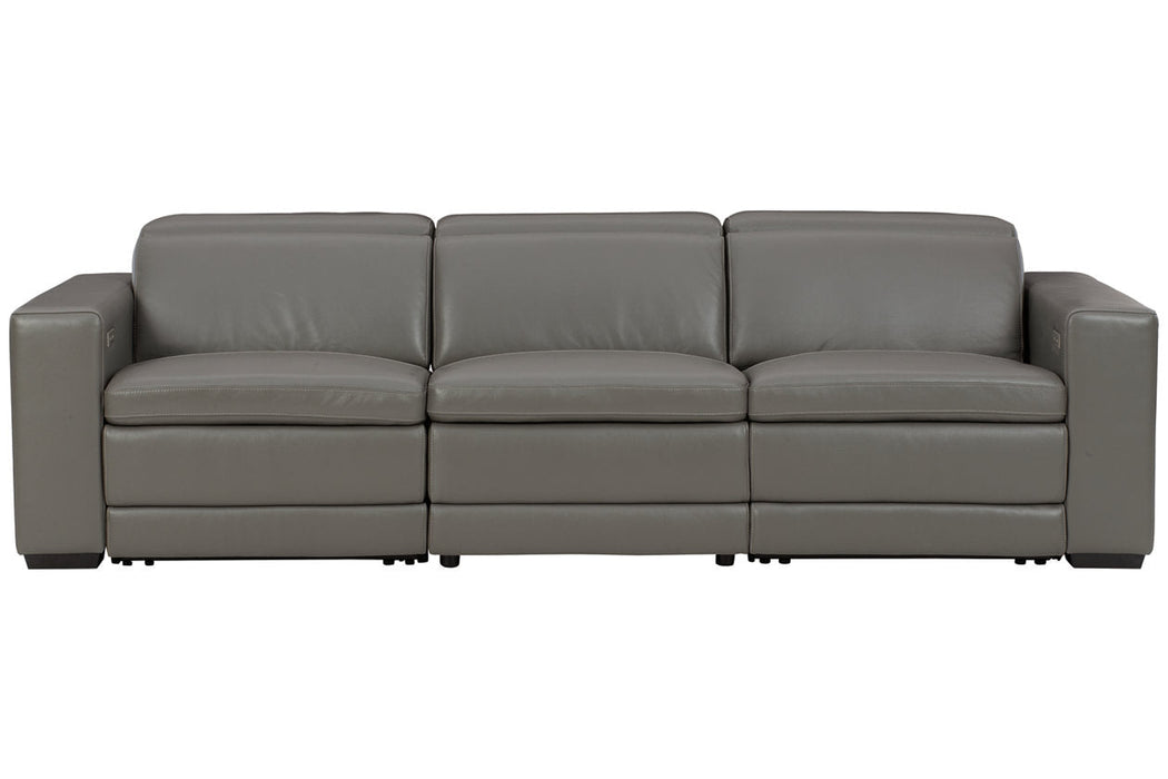 [EXCLUSIVE] Texline Gray 4-Piece Power Reclining Sofa