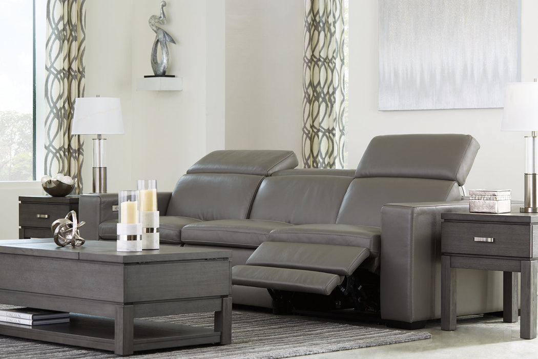 [EXCLUSIVE] Texline Gray 4-Piece Power Reclining Sofa