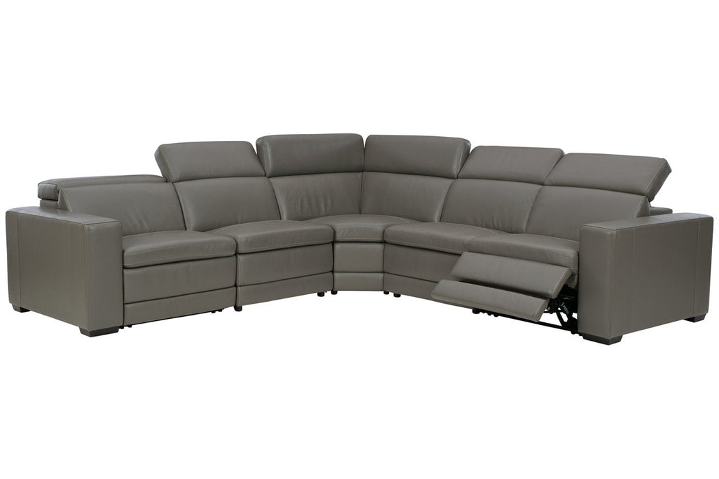 [EXCLUSIVE] Texline Gray 6-Piece Power Reclining Sectional