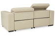 Texline Sand 3-Piece Power Reclining Sectional Loveseat -  Ashley - Lara Furniture