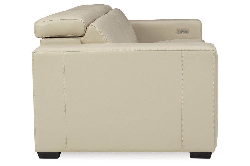 Texline Sand 3-Piece Power Reclining Sectional Loveseat -  Ashley - Lara Furniture