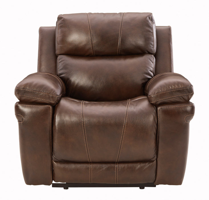 Edmar Chocolate Power Reclining Living Room Set - Lara Furniture