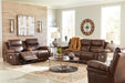 Edmar Chocolate Power Reclining Living Room Set - Lara Furniture