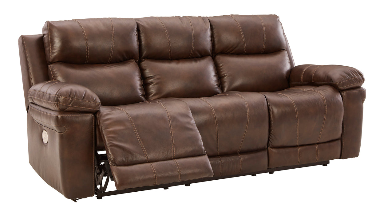 Edmar Chocolate Power Reclining Living Room Set - Lara Furniture