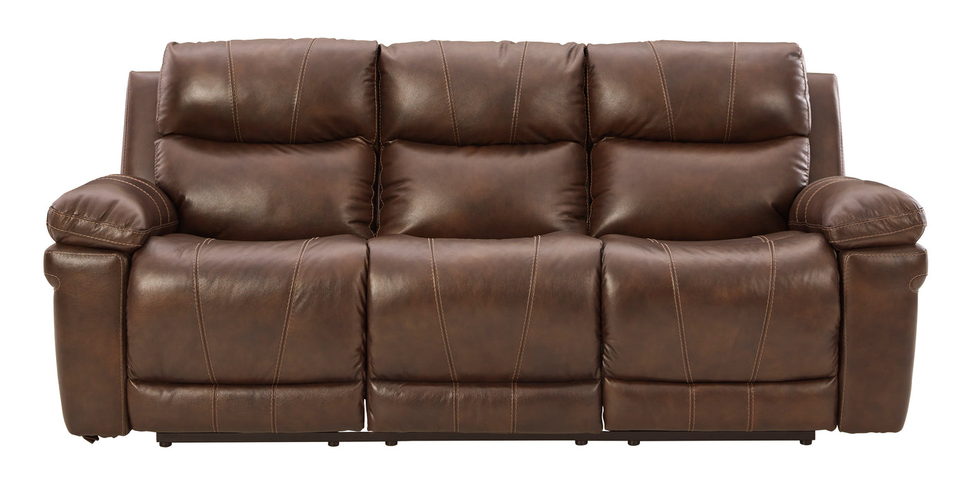 Edmar Chocolate Power Reclining Living Room Set - Lara Furniture