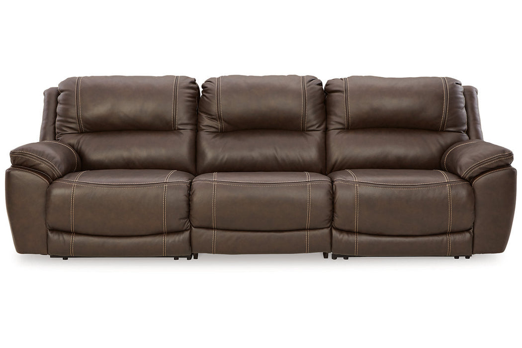 Dunleith Chocolate 3-Piece Power Reclining Sofa -  Ashley - Lara Furniture