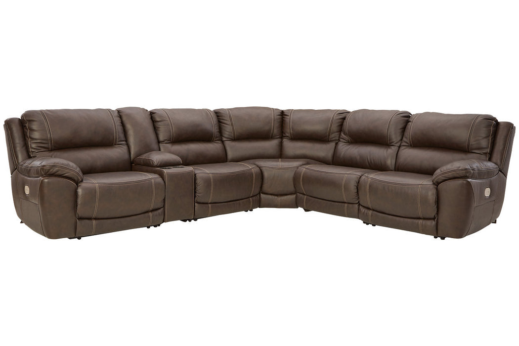 [EXCLUSIVE] Dunleith Chocolate 6-Piece Power Reclining Sectional