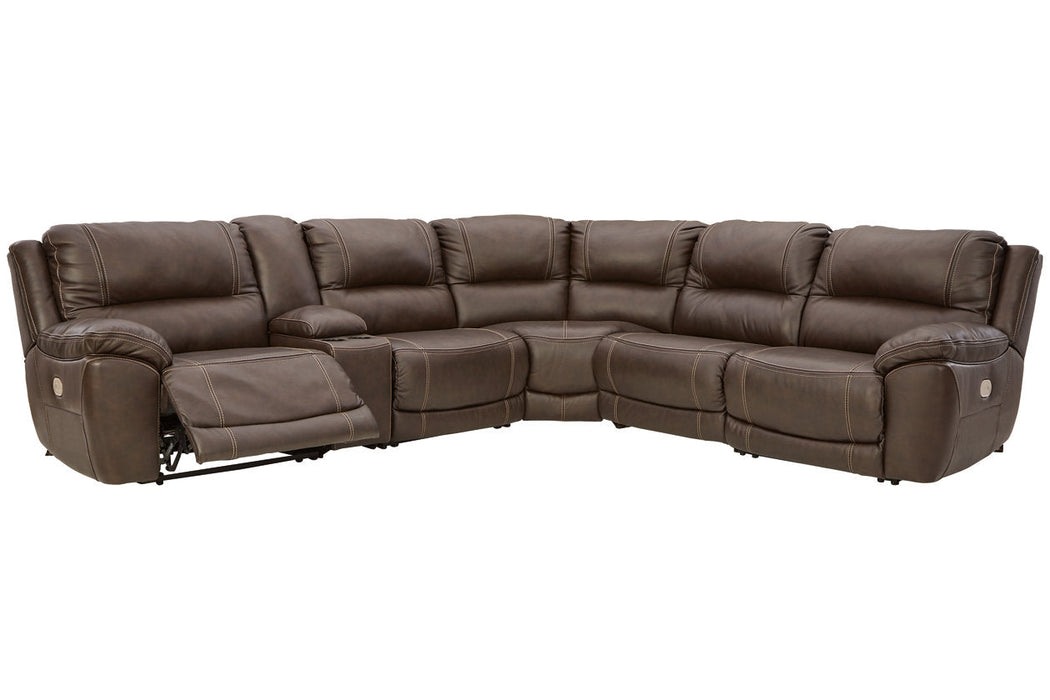 [EXCLUSIVE] Dunleith Chocolate 6-Piece Power Reclining Sectional