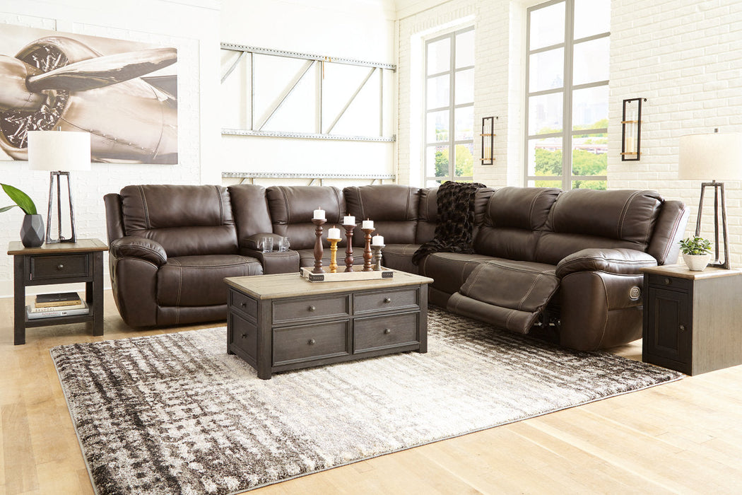 [EXCLUSIVE] Dunleith Chocolate 6-Piece Power Reclining Sectional