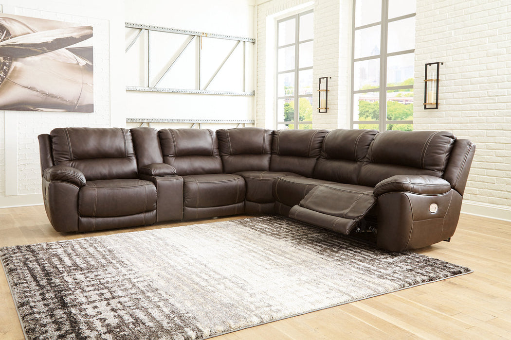 [EXCLUSIVE] Dunleith Chocolate 6-Piece Power Reclining Sectional