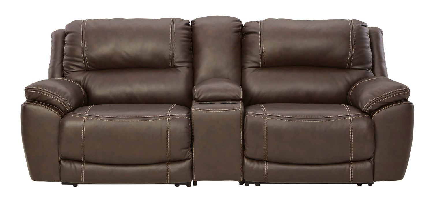 Dunleith Chocolate Power Recliner Loveseat