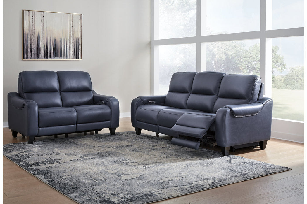 Mercomatic  Power Reclining Sofa and Loveseat -  Ashley - Lara Furniture