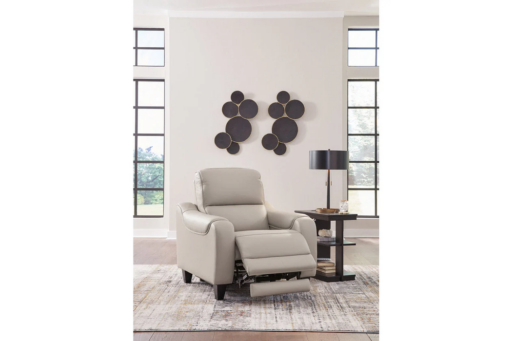 [EXCLUSIVE] Mercomatic Grey Power Reclining Sofa and Loveseat