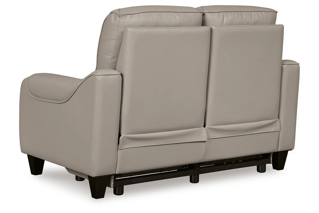 [EXCLUSIVE] Mercomatic Grey Power Reclining Sofa and Loveseat