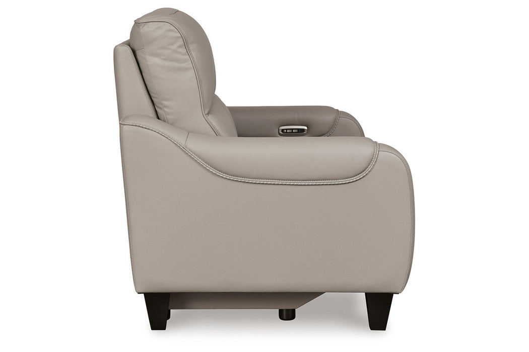 Mercomatic  Power Reclining Sofa, Loveseat and Recliner -  Ashley - Lara Furniture