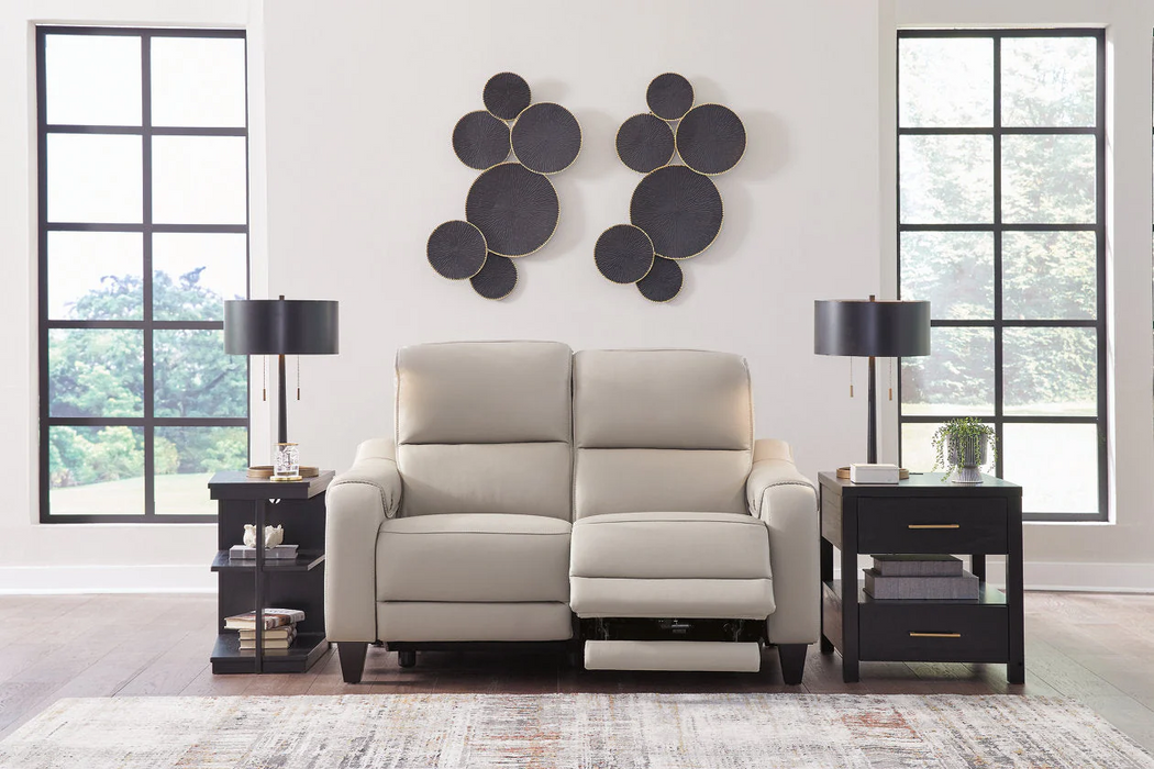 [EXCLUSIVE] Mercomatic Grey Power Reclining Sofa and Loveseat