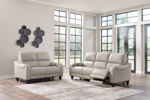 Mercomatic  Power Reclining Sofa and Loveseat -  Ashley - Lara Furniture