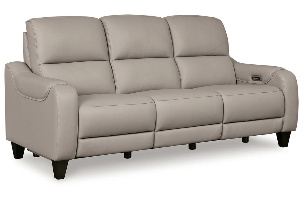 [EXCLUSIVE] Mercomatic Grey Power Reclining Sofa and Loveseat