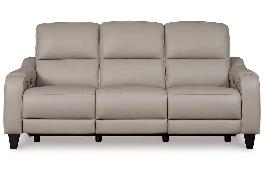 [EXCLUSIVE] Mercomatic Grey Power Reclining Sofa and Loveseat