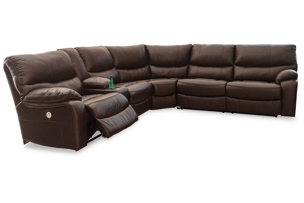 [EXCLUSIVE] Family Circle Dark Brown 3-Piece Power Reclining LAF Sectional