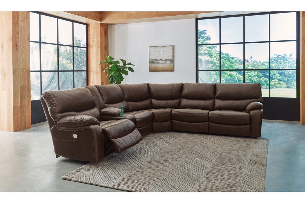 [EXCLUSIVE] Family Circle Dark Brown 3-Piece Power Reclining LAF Sectional