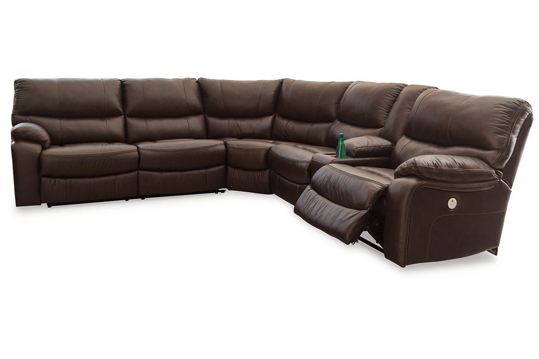 [EXCLUSIVE] Family Circle Dark Brown 3-Piece Power Reclining RAF Sectional