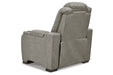 The Man-Den Gray Power Reclining Loveseat and Recliner -  Ashley - Lara Furniture