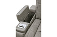 The Man-Den Gray Power Reclining Loveseat and Recliner -  Ashley - Lara Furniture