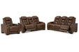 The Man-Den  Power Reclining Sofa, Loveseat and Recliner -  Ashley - Lara Furniture