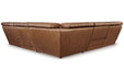 Temmpton Chocolate 5-Piece Power Reclining Sectional -  Ashley - Lara Furniture