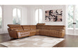 Temmpton Chocolate 5-Piece Power Reclining Sectional -  Ashley - Lara Furniture