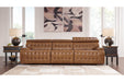 Temmpton Chocolate 3-Piece Power Reclining Sectional Sofa -  Ashley - Lara Furniture