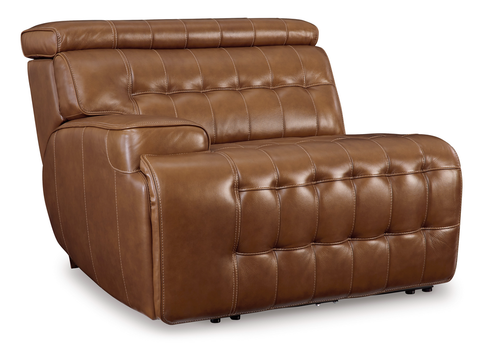 [EXCLUSIVE] Temmpton Chocolate 2-Piece Power Reclining Sectional Loveseat