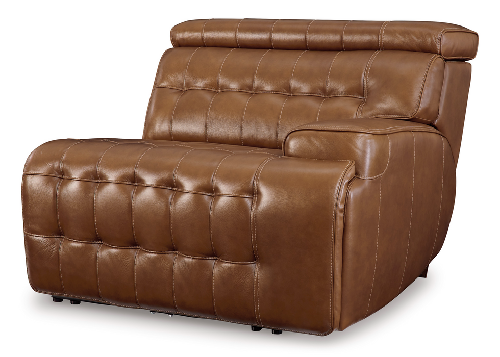 [EXCLUSIVE] Temmpton Chocolate 2-Piece Power Reclining Sectional Loveseat