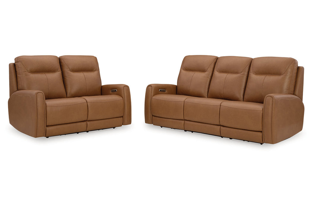 Tryanny Butterscotch Power Reclining Living Room Set -  Ashley - Lara Furniture