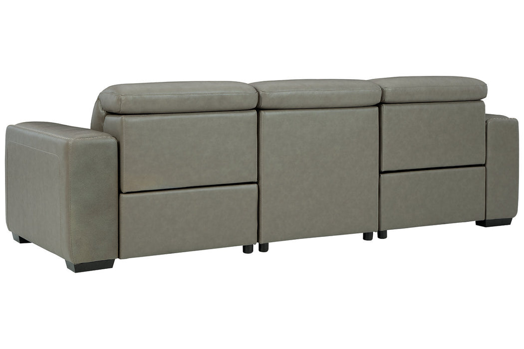 [EXCLUSIVE] Correze Gray 3-Piece Power Reclining Sofa