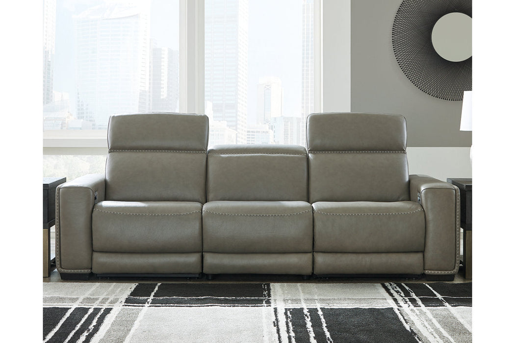 [EXCLUSIVE] Correze Gray 3-Piece Power Reclining Sofa