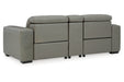 Correze Gray 3-Piece Power Reclining Sectional Loveseat -  Ashley - Lara Furniture