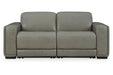 Correze Gray 2-Piece Power Reclining Sectional Loveseat -  Ashley - Lara Furniture