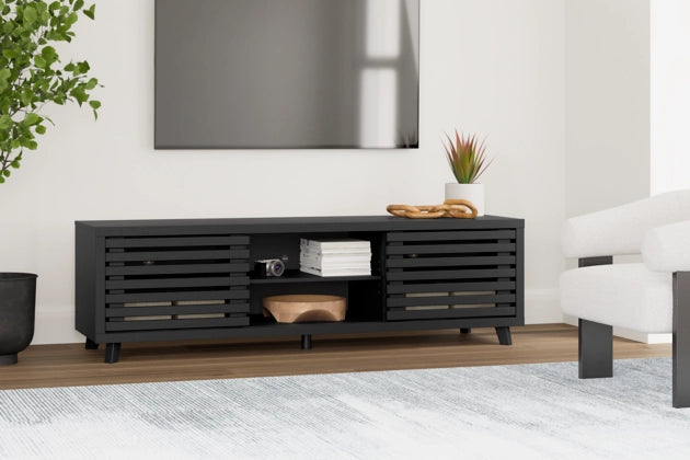 Danziar Black Extra Large TV Stand