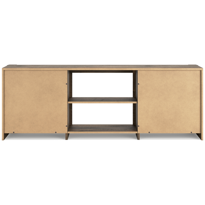 Trinell Brown LG TV Stand w/Fireplace Option